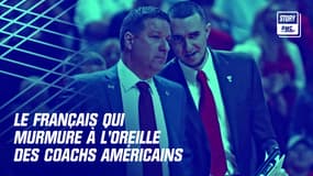 Max Lefèvre (à droite) avec Chris Beard à Texas Tech