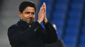 Le président du PSG Nasser Al-Khelaïfi après la qualification en Ligue des champions, 5 mars 2024