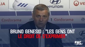 Bruno Genesio : "Les gens ont le droit de s'exprimer"