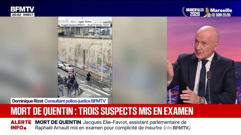 Mort de Quentin Deranque: trois premiers suspects mis en examen dont l'assistant parlementaire du député LFI Raphaël Arnault