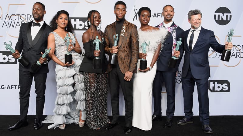 L'équipe du film "Black Panther" au SAG Awards