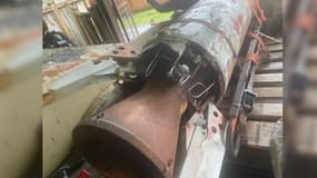 Une roquette de type Douglas AIR-2 Genie retrouvée dans le garage d'un habitant de Bellevue, dans l'État de Washington, aux États-Unis, partagé le 2 février 2024
