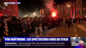 Match à huis clos: les supporters encouragent le PSG à l'extérieur du Parc des Princes