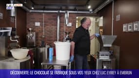 DECOUVERTE : Le chocolat se fabrique sous vos yeux chez Luc Eyriey à Embrun