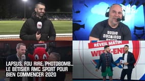 Lapsus, fou rire, photobomb... Le bêtisier RMC Sport pour bien commencer 2020