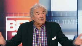 Pierre Perret, auteur-compositeur-interprète, sur BFMTV, pour assurer son soutien aux gilets jaunes.