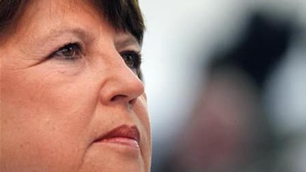 "J'ai le droit de penser ce que je veux du comportement de Dominique vis-à-vis des femmes", a déclaré mercredi Martine Aubry, qui semble marquer ses distances avec Dominique Strauss-Kahn dont le retour en France est proche. /Photo prise le 26 août 2011/RE