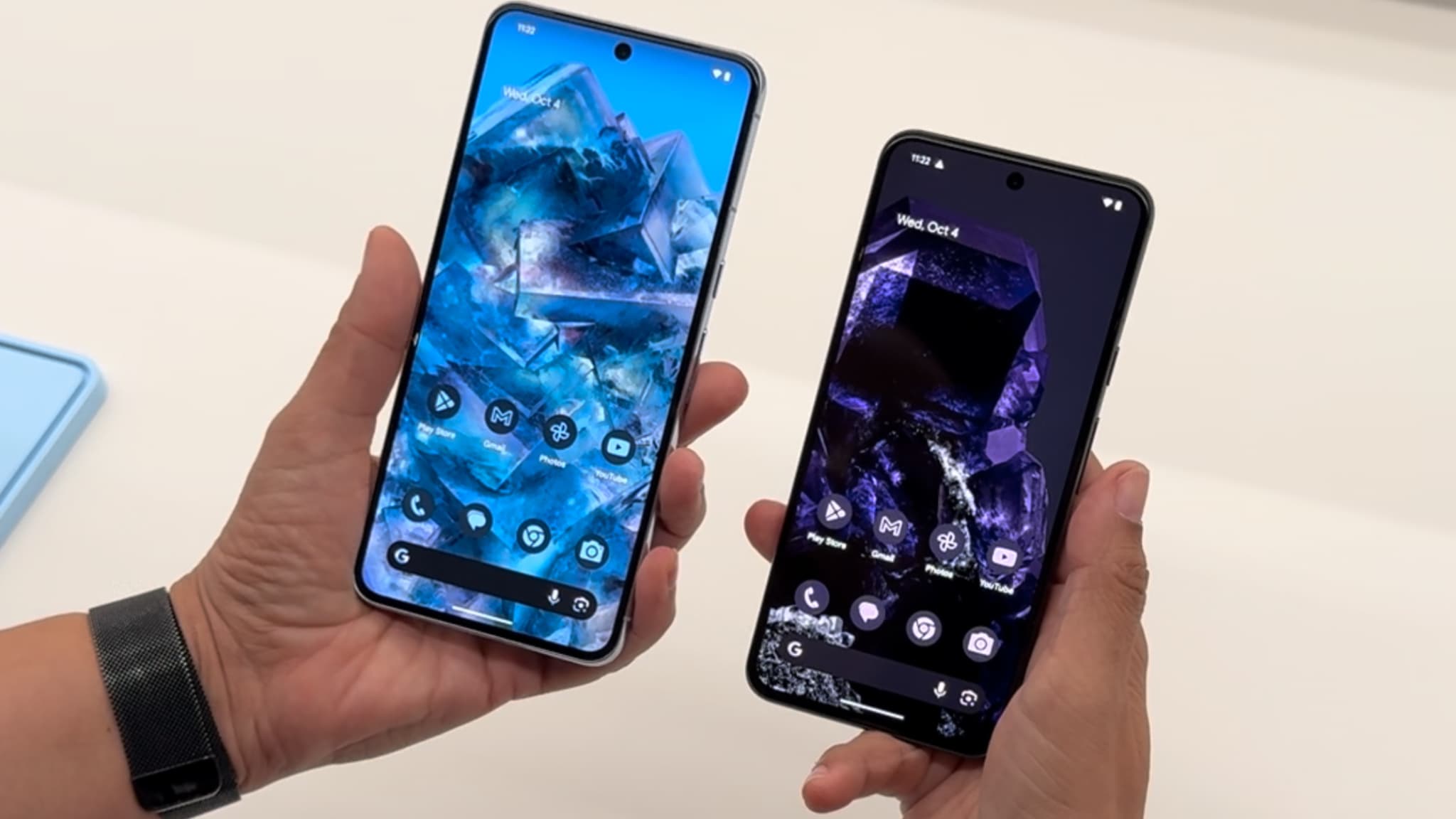 Les deux Pixel 8