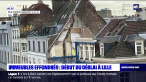 Immeubles effondrés à Lille: le déblai a commencé