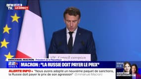 Emmanuel Macron sur le gaz russe: "Nous avons réussi à réduire très fortement cette dépendance" 