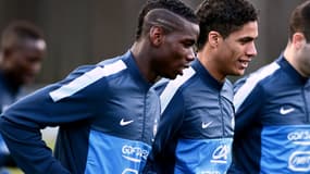 Paul Pogba et Raphaël Varane