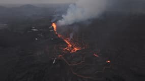Une éruption volcanique sur la péninsule de Reykjanes, Islande, le 29 mai 2024