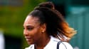 Serena Williams à l'entraînement à Wimbledon, le 25 juin 2022.