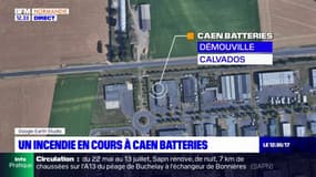 Caen: un incendie se déclare dans l'entreprise Caen Batteries, les risques toxiques écartés