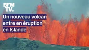 Un nouveau volcan entre en éruption en Islande