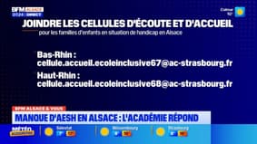 BFM Alsace et vous: la réponse de l'académie face au manque d'AESH