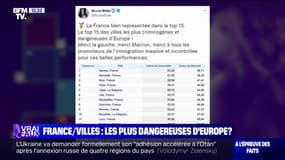 LA VÉRIF' - Les villes françaises sont-elles les plus dangereuses d'Europe?