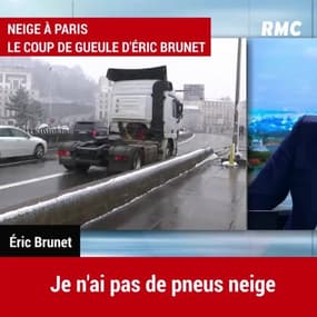 Quand Eric Brunet utilise la pelle d'Henriette son chat pour déneiger sa voiture
