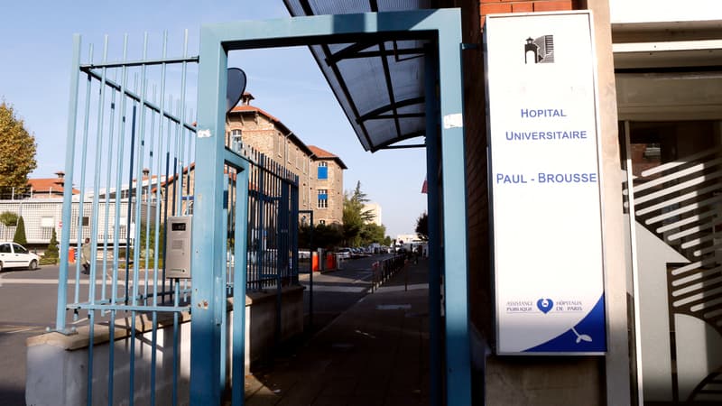 Entrée de l'hôpital Paul-Brousse à Villejuif. 