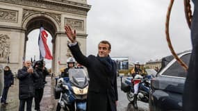 Les cérémonies du 11-Novembre, sous l'arc de Triomphe, à Paris, le 11 novembre 2019.