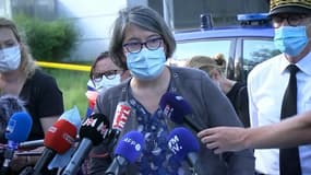 La procureure de la République de Périgueux, Solène Belaouar, s'exprime au sujet de la traque du forcené en Dordogne dimanche 30 mai 3021