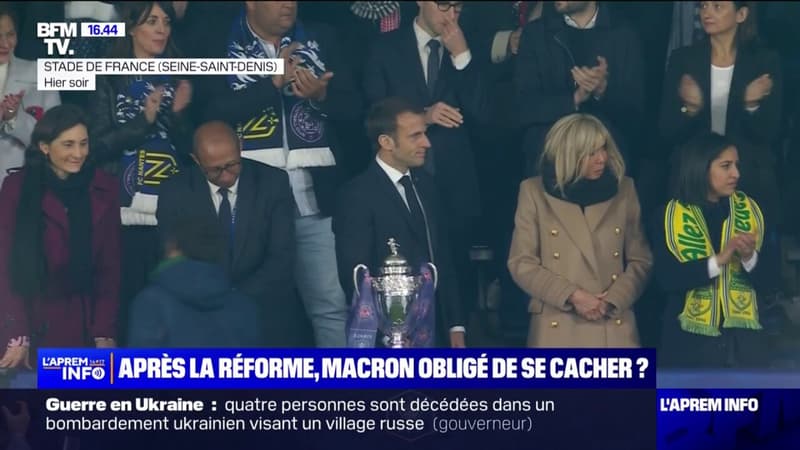 Finale de la Coupe de France: l'attitude d'Emmanuel Macron moquée par l'opposition