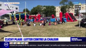 Clichy: une plage pour lutter contre la chaleur