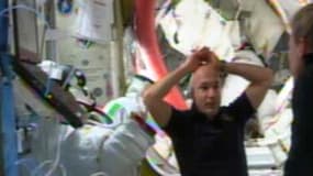 Des images de Luca Parminato depuis la Station spatiale internationale, captées par la Nasa TV, le 16 juillet 2013.