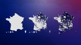 L'évolution du vote Le Pen au second tour de la présidentielle en 2002, 2017 et 2022.