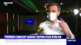 "C'était très émouvant": Olivier Véran a assisté au début du concert-test réalisé ce samedi soir à l'Accor Arena de Paris