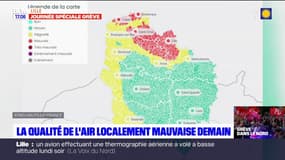 La qualité de l'air localement mauvaise ce mercredi