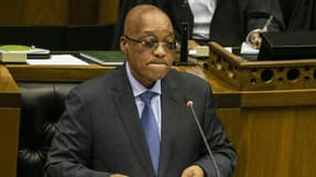 Le président sud-africain Jacob Zuma à l'Assemblée nationale le 17 mars 2016 au Cap