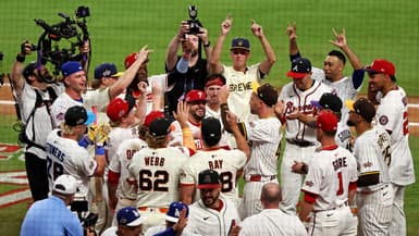 Les joueurs des Phillies de Philadelphie, le 16 juillet 2025.