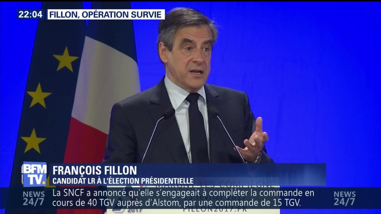 Fran Ois Fillon Poursuit Son Op Ration De Survie