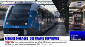 Risques d'orages : des trains supprimés 