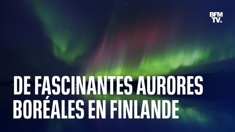 De fascinantes aurores boréales vertes et rouges aperçues dans le ciel finlandais