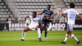 Alexandre Mendy lors du match Paris FC-Caen (4-2, L2), le 31 mars 2025