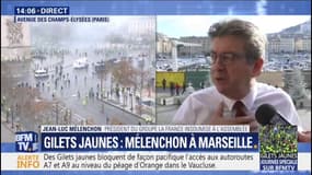 Gilets jaunes: pour Mélenchon, les violences à Paris sont "résiduelles"