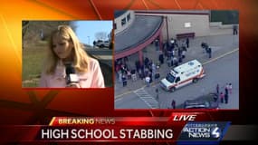 Les télévisions locales américaines sont sur les lieux, près de Pittsburgh.