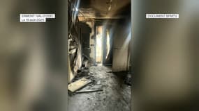Image de la maison de l'élu municipal Youcef Khinache à Ermont (Val d'Oise), incendiée dans la nuit du 19 août 2025. 