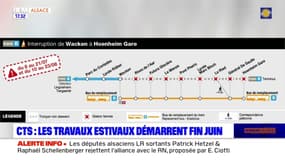 CTS: des travaux vont s'étendre sur tout l'été à compter de la fin du mois de juin