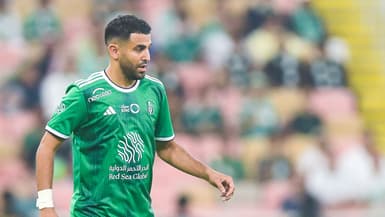 Riyad Mahrez avec Al-Ahli en mars 2024.
