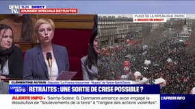 Clémentine Autain à Élisabeth Borne: "Combien de temps encore allez-vous écraser la démocratie de tout le poids de vos 49.3?" 