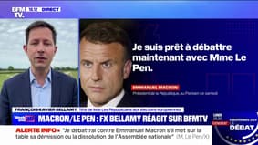 "Une immense supercherie": François-Xavier Bellamy (LR) réagit à l'éventualité d'un débat entre Emmanuel Macron et Marine Le Pen