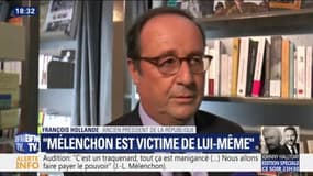 Pour François Hollande, Jean-Luc Mélenchon "est victime de lui-même"