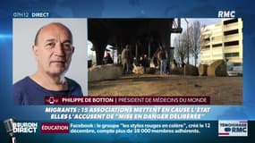 Philippe de Botton, président de Médecins du monde: "C'est un cri d'appel, de détresse. C'est une urgence absolue. Les conditions de vie sont inhumaines."