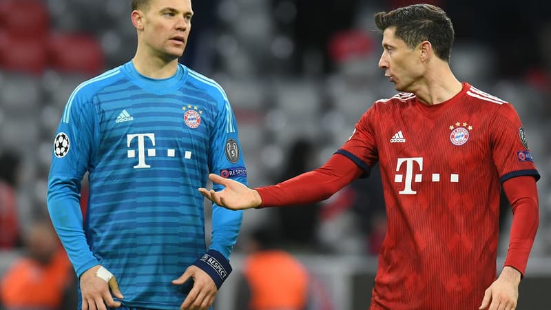 Robert Lewandowski et Manuel Neuer.