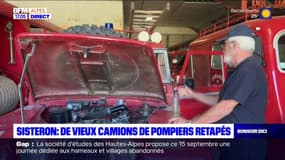 Sisteron: des vétérans rénovent des anciens camions de pompiers
