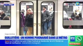 Lyon: un homme agressé au couteau pour une bousculade dans le métro