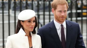 Meghan Markle et le prince Harry à Londres, le 12 mars 2018  